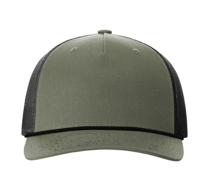 112FPR | FIVE PANEL TRUCKER WITH ROPE